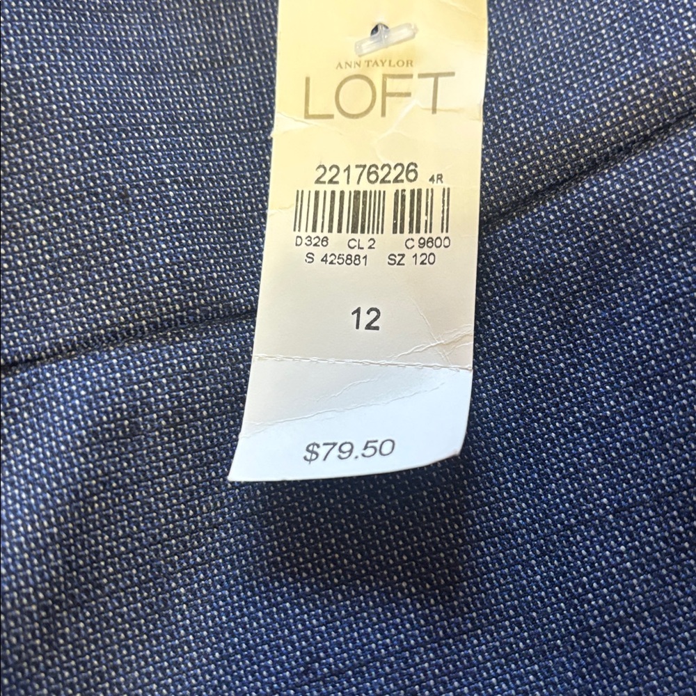 Brand new Ann Taylor women’s blue Dress Pants - Flat Front Trousers - Picture 2 of 9